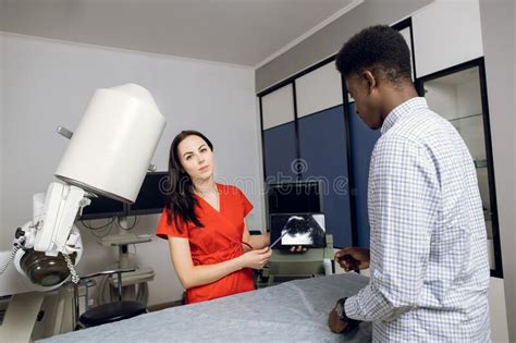 Renal Ultrasound Examination Of Kidneys Hospital Female Doctor
