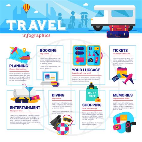 Travel Infographics 479346 Vector Art At Vecteezy