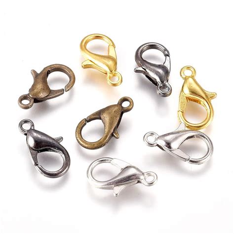 100pcs Alloy Lobster Claw Clasps Parrot Clasps Hooks Chain End