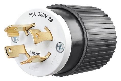 Bryant Locking Plug Industrial 30 Amps Nema L15 30p 250v Ac 3