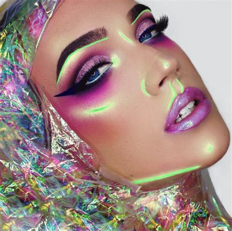 Neon Makeup Trend Instagrams Latest Beauty Obsession Is Lit Af