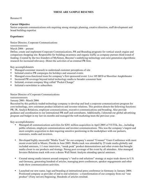 A career objective on a resume is usually the top paragraph. Career Objective Statement Examples | Resume Writing Service