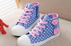shoes kids sneakers girls children canvas spring rubber child polka dot bow
