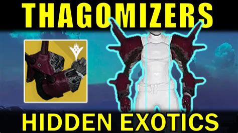 Destiny Thagomizers Exotic Titan Gauntlets Hidden Exotics Youtube