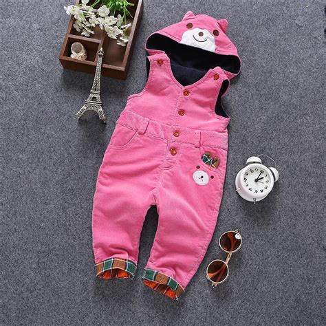 Buy Kids Overalls Girls Hooded Pants Infant Clothing