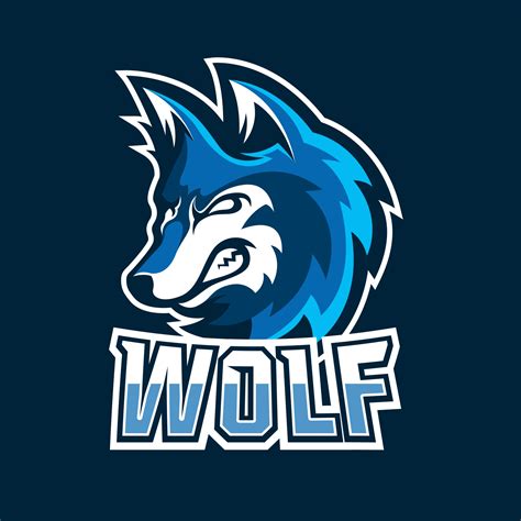 Wolf Esport Gaming Mascot Logo Template 2815731 Vector Art At Vecteezy