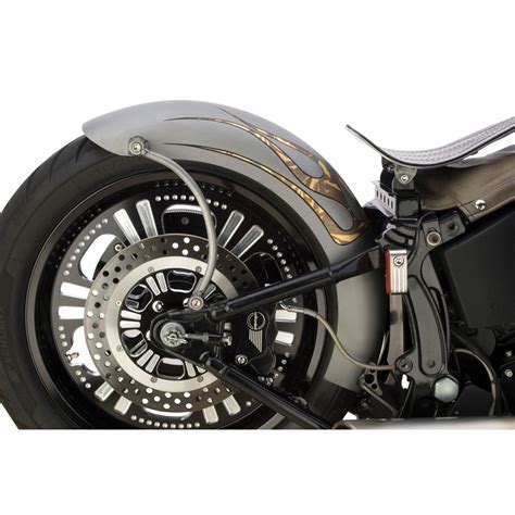 Custom Chrome 'Rigid-Style' Lucky Sucker Rear Fender for Harley Softail