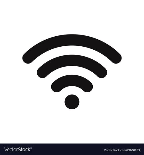 Wifi Signal Icon Wireless Symbol Connection Vector Image