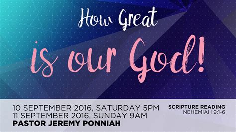 How Great Is Our God — All Saints English