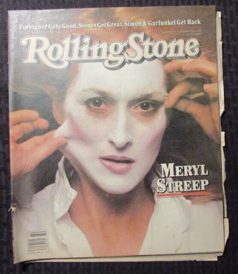 1981 Rolling Stone Magazine 354 Gd 20 Meryl Streep Rolling Stones Ebay