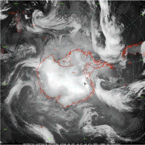 A Sample Antarctic Infrared Composite Image From 1200 Utc 26 May 2010