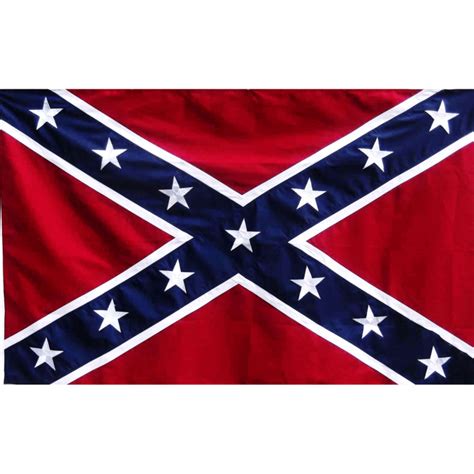 2′ X 3′ Nylon Embroidered Stars Confederate Flag Confederate Flag