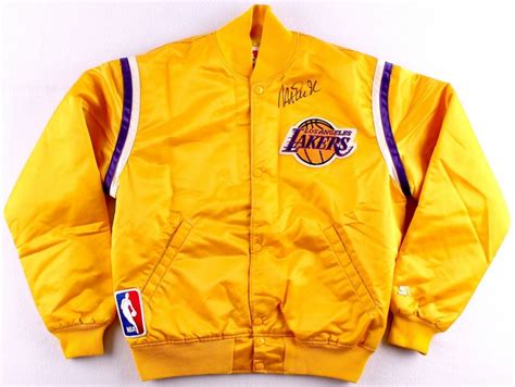 Contact los angeles lakers on messenger. Magic Johnson Signed Lakers Warm-Up Jacket (PSA COA)