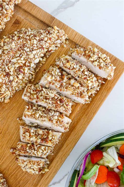 Easy Almond Crusted Chicken Recipe Garlic Salt And Lime