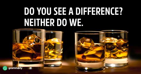 Difference Entre Whisky Et Whiskey