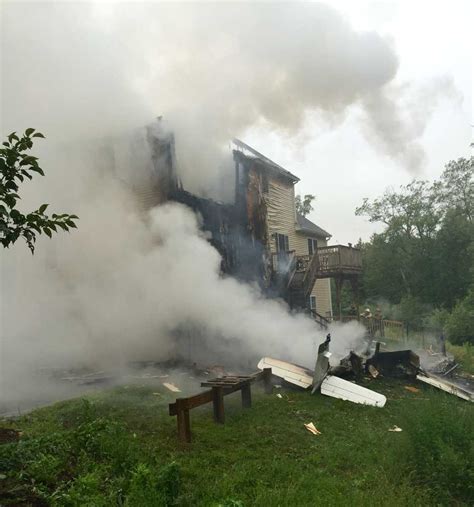Plane Crashes Into Plainville House Causes Fire