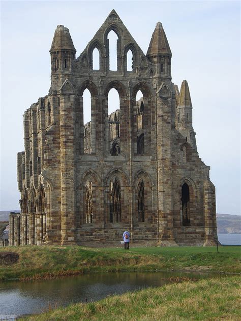 Ruins Of Whitby Abbey In Yorkshire Inspiration For Bram Stoker When He