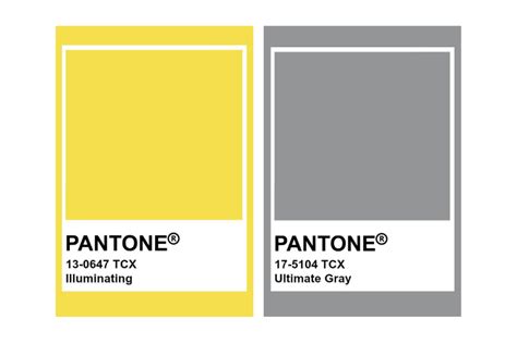 Ultimate Grey And Illuminating Pantone Colours 2021