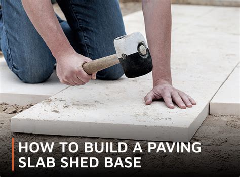 How To Build A Paving Slab Shed Base Waltons