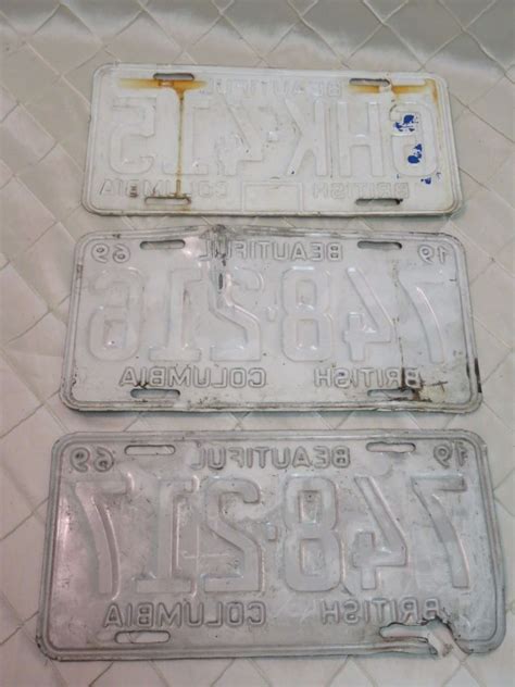 Bc License Plates X3