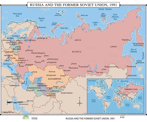 Universal Map World History Wall Maps Russia And The Former Soviet