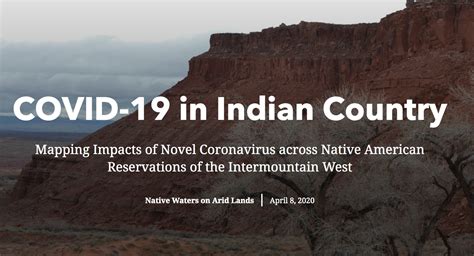 Nwal Documents Impacts Of Covid 19 In Indian Country Native Waters On