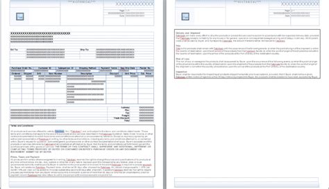 Invoice Sample Payment Terms Sales Template Example And Conditions