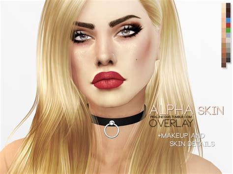 The Sims Resource Alpha Skin Overlay By Pralinesims • Sims 4 Downloads