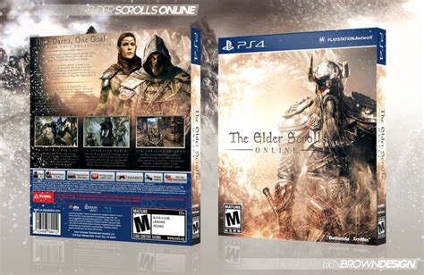 The Elder Scrolls Online Playstation 4 Box Art Cover By