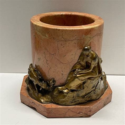 Hans Müller 1873 1937 Vase With Bronze Scene Catawiki