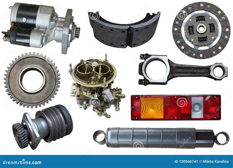 Auto Spare Parts Car On Stock Image Image Of Isolated 120666741