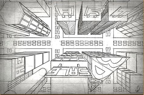 Birds Eye View Street Drawing By Samijae On Deviantart Perspective