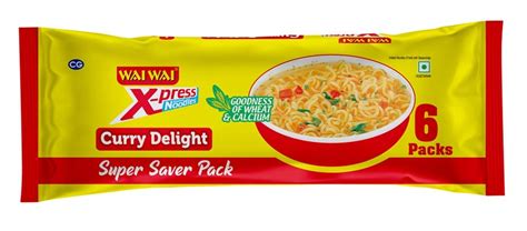 Wai Wai Xpress Instant Noodles Curry Delight Combo Pack Of 4 X 360g