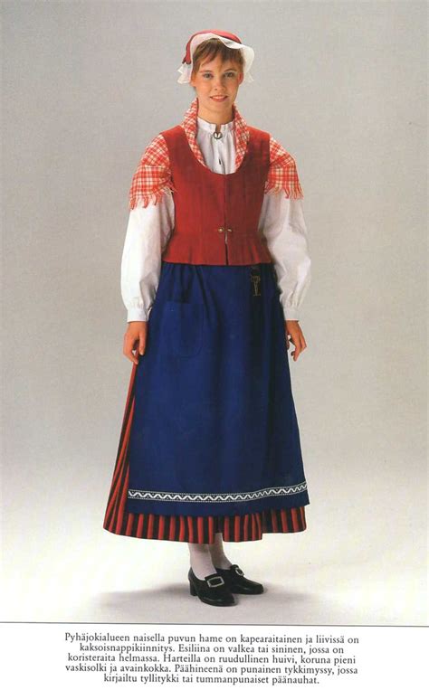 Pyhäjoki Area Finland Folk Clothing Folk Dresses Traditional Outfits