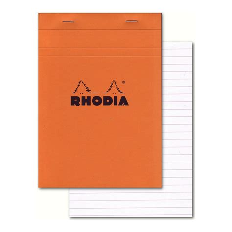 buy rhodia classic orange notepad 6x8 25 lined