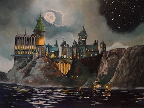 Hogwarts Castle Painting By Tim Loughner