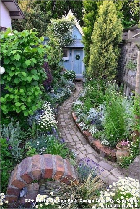 85 Rustic Garden Path Design Ideas To Copy Asap Small Cottage Garden Ideas Backyard Garden