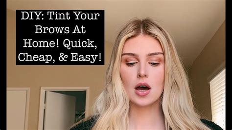 How To Tint Your Eyebrows At Home Cheap Fast And Easy Youtube
