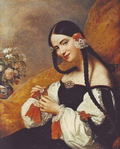 Art — Carl Von Steuben 17881856 Spanish Lady 1834 Portrait