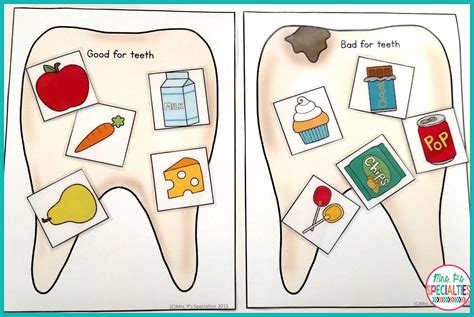 Printable Good And Bad Food For Teeth Printable Word Searches