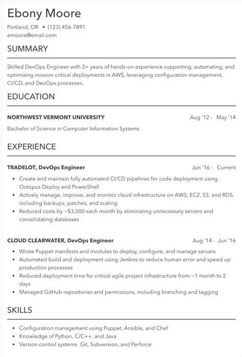 A clean and timeless presentation that stands out in almost any situation. Resume Examples and Sample Resumes for 2020 | Indeed.com ...