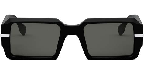 Fendi The Graphy 52mm Geometric Sunglasses In Black Lyst