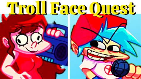Fnf Vs Troll Face Quest Week Fnf Modhard Trollface Gamestroll Face