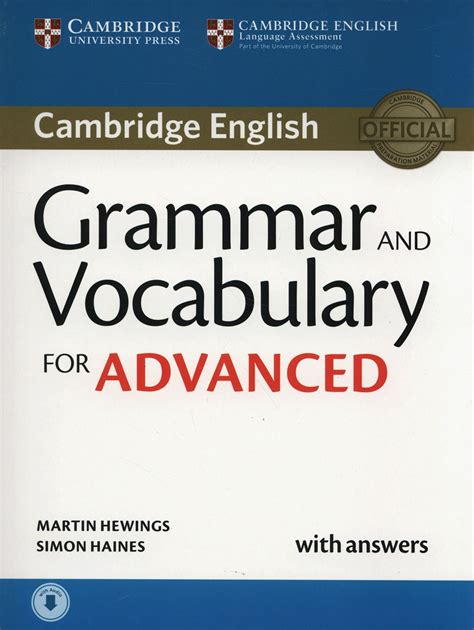 Hewings Martin Cambridge English Grammar And Vocabulary For Advanced