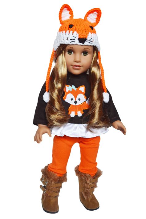 my brittany s autumn fox outfit for american girl dolls and my life as dolls 18 inch doll
