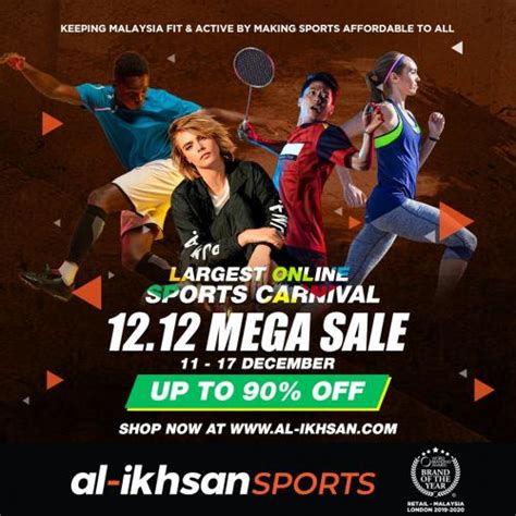 The online store offers goods in different pricing brackets and runs many promotional events with sizeable discounts. Al-Ikhsan Sports Online 12.12 Mega Sale Discount Up To 90% ...