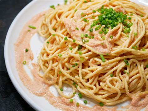 creamy mentaiko pasta fresh spaghetti delight 3 step recipe