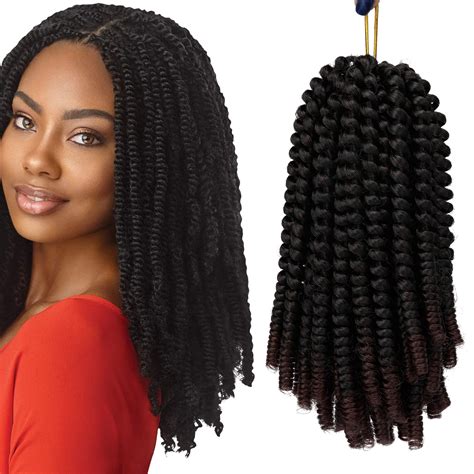 Spring Twist Hair For Braids Pack Lot Strands Jamaican Bounce Crochet Hair Extensions