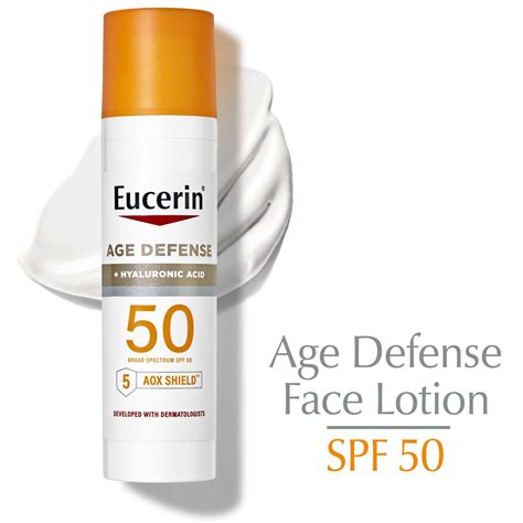 Eucerin Sun Age Defense Spf 50 Face Sunscreen Lotion 25 Fl Oz Bottle
