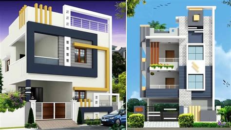 Modern Front Elevation Designs For Small Houses In India Double Floor